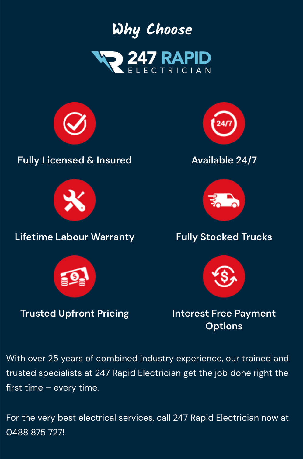 Call Sutherland Shire Electrician 0421 772 661